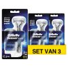 Aanbieding: Gillette Sensor Excel scheersysteem + 3 mesjes (3 stuks) SGI00302 - 1