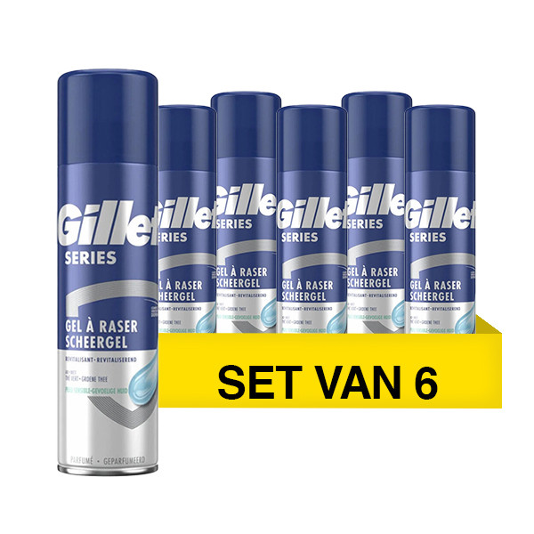 Aanbieding: Gillette Series Shaving Gel Revitalizing (6 stuks à 200 ml) SGI00211 - 1