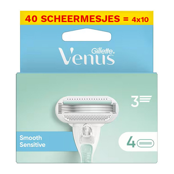 Aanbieding: Gillette Venus Smooth Navulmesjes (10 verpakkingen à 4 stuks) SGI00267 - 1