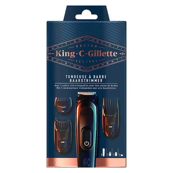 Gillette King C. baardtrimmer + 3 kammen  SGI00090 - 1