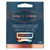Gillette King C. scheermesjes voor de hals (3 stuks)  SGI00086