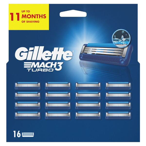 Gillette Mach3 Turbo Scheermesjes (16 stuks) SGI00143 - 1