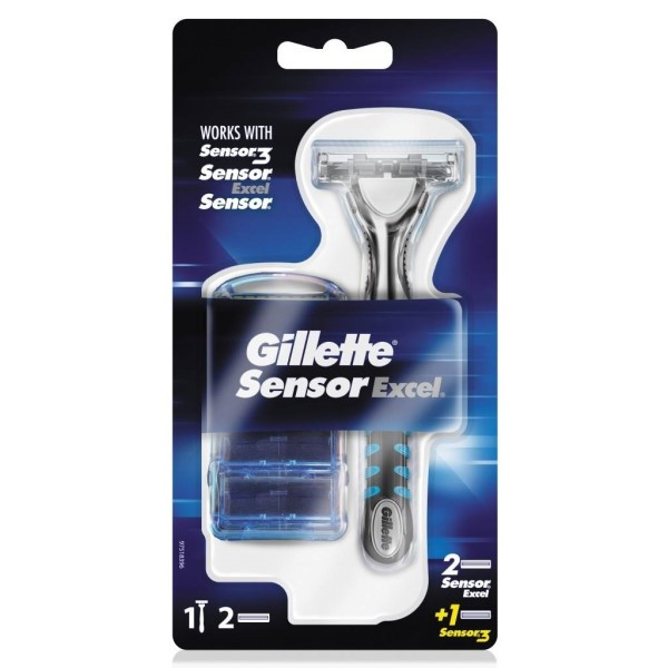 Gillette Sensor Excel scheersysteem + 3 mesjes  SGI00037 - 1