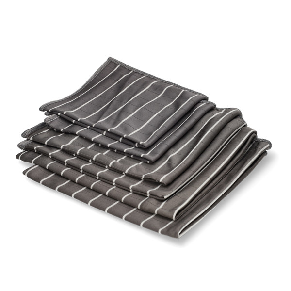 Glasdoek Diamant Grijs | 6 stuks (123schoon huismerk) SDR06487 - 1