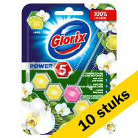 Glorix Aanbieding: 10x Glorix toiletblok Lime (55 gram)  SGL00035