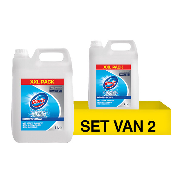 Aanbieding: Glorix Professional O2 Toiletreiniger zonder chloor (2 stuks - 5 liter) SGL00078 - 1