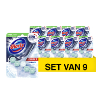 Glorix Aanbieding: Glorix toiletblok Power 5 Bleach 55 gram (9 stuks)  SGL00045