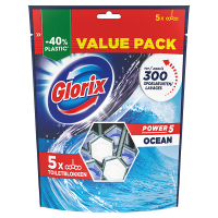 Glorix Power 5 Ocean Toiletblok (5 stuks) SGL00070