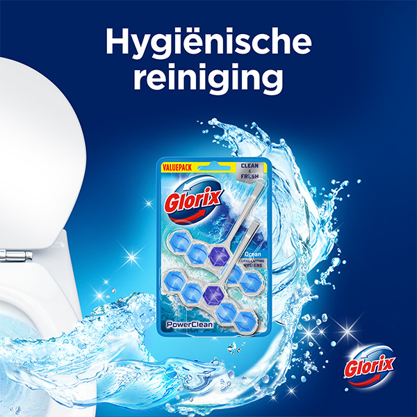 Glorix Power 5 Toiletblok Ocean (2 stuks) SGL00087 - 5