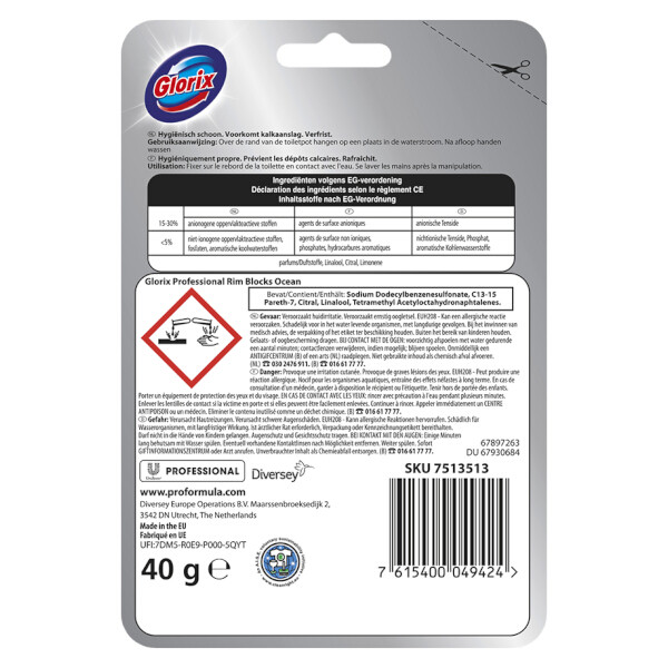 Glorix toiletblok Ocean Fresh (35 gram) SGL00002 - 2