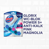 Glorix toiletblok Power 5 Blauw Water Pink Magnolia (53 gram) SGL00048 - 3