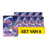 Glorix toiletblok Power 5 Lavendel 55 gram (9 stuks)  SGL00055