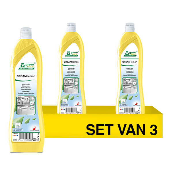Aanbieding: Green Care Professional Cream Lemon | Schuurmiddel | 3 stuks x 500 ml SGR00154 - 1