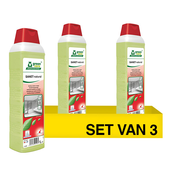 Aanbieding: Green Care Tana Sanet Naturel | Sanitairreiniger | 3 stuks x 1 L SGR00136 - 1