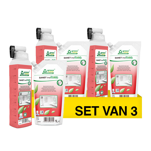 Aanbieding: Green Care Tawip Vioswitch | Vloerreiniger | 3 stuks x 1 L SGR00166 - 1