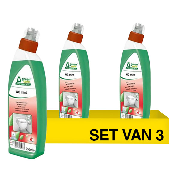 Aanbieding: Green Care WC Mint | Toiletreiniger | 3 stuks x 750 ml SGR00140 - 1