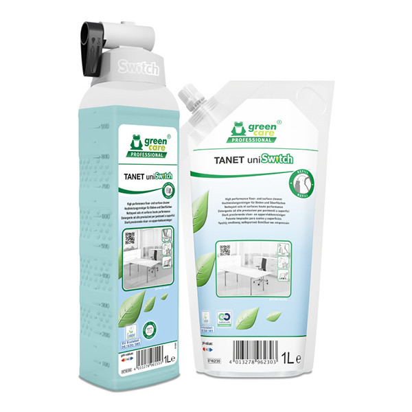 Green Care Tanet Uniswitch | Vloer- en oppervlakkenreiniger | Ultra geconcentreerd | 1 L SGR00157 - 1