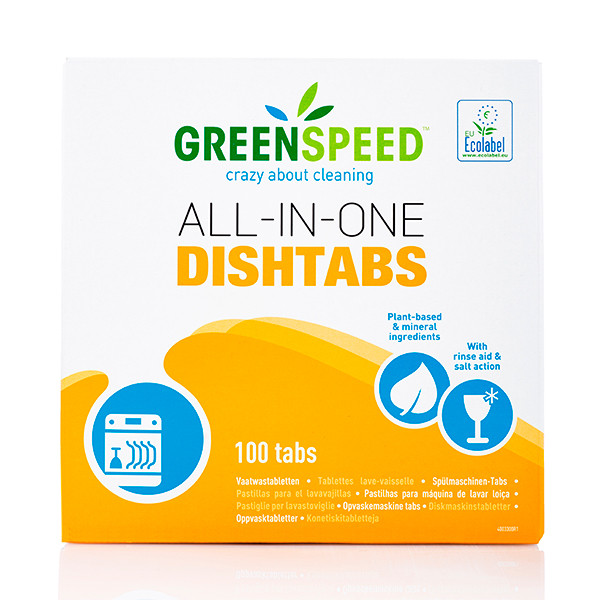 Greenspeed Dishtabs All-in-one Vaatwastabletten 1,8 kg (100 vaatwasbeurten) SGR00067 - 1