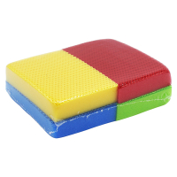 HACCP spons | Groen, geel, blauw & rood | 4 stuks (123schoon huismerk) SDR00529