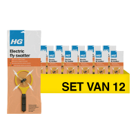 Aanbieding: HGX Elektrische Vliegenmepper (12 stuks) SHG00551