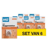 Aanbieding: HGX Muggenstekker Inclusief Vulling 45 ml (6 stuks) SHG00555