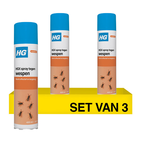 Aanbieding: HGX Spray Tegen Wespen (3 stuks à 400 ml) SHG00562 - 1