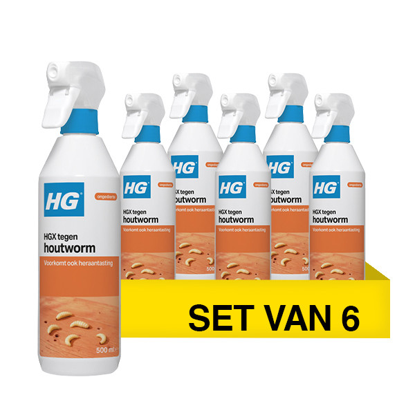 Aanbieding: HGX Tegen Houtworm (6 stuks à 500 ml) SHG00543 - 1