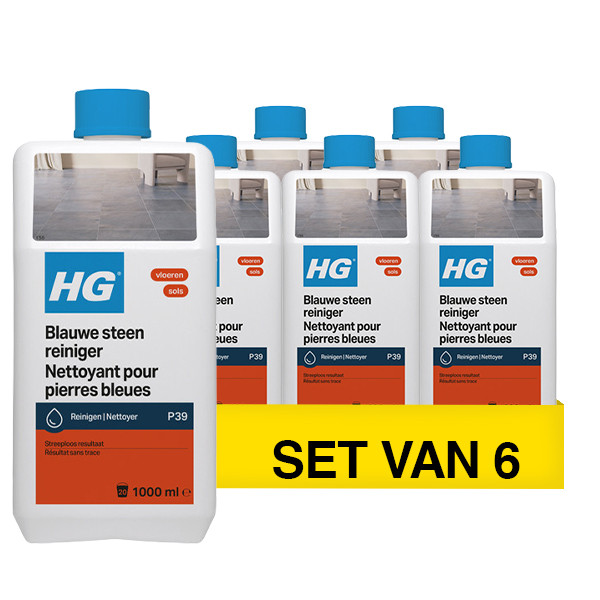 Aanbieding: HG Blauwe Steen Reiniger (6 stuks à 1 liter) SHG00671 - 1