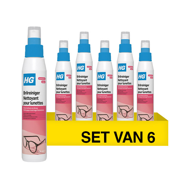 Aanbieding: HG Brilreiniger (6 stuks à 125 ml) SHG00581 - 1