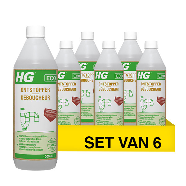 Aanbieding: HG ECO Ontstopper (6 stuks à 1 liter) SHG00506 - 1