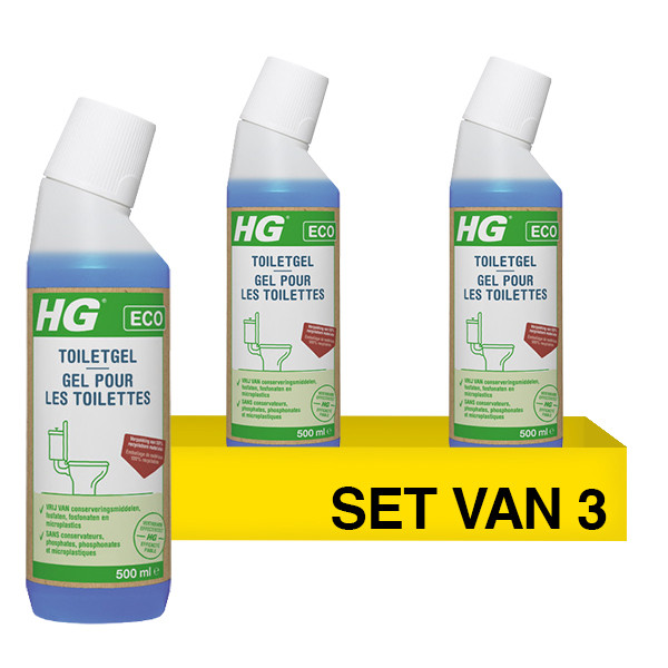 Aanbieding: HG ECO Toiletgel (3 stuks à 500 ml) SHG00509 - 1