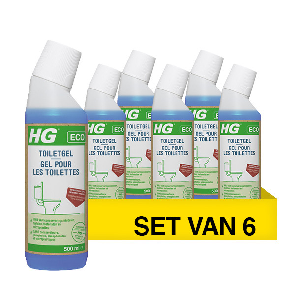 Aanbieding: HG ECO Toiletgel (6 stuks à 500 ml) SHG00510 - 1
