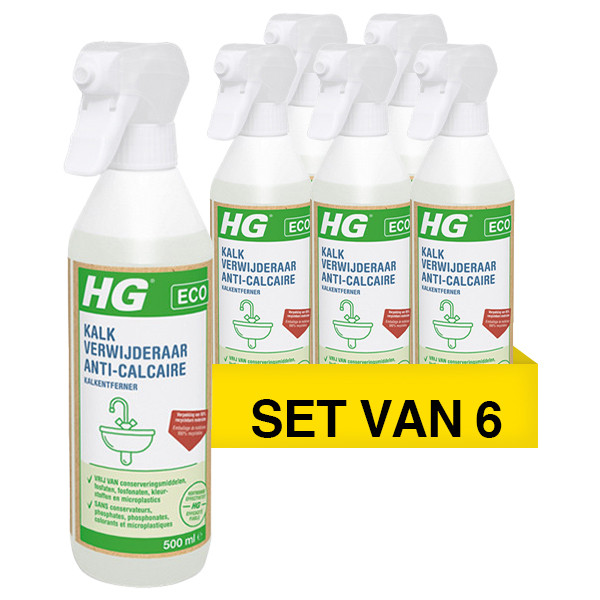 HG Aanbieding: HG ECO kalkverwijderaar (6 flessen - 500 ml)  SHG00365 - 1