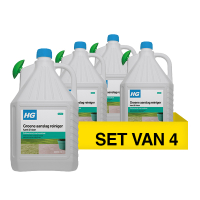Aanbieding: HG Groene Aanslagreiniger Kant & Klaar (4 stuks à 5 liter) | Geschikt voor: 25 m² tot 50 m² SHG00829