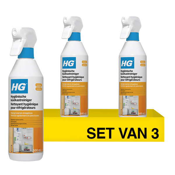 Aanbieding: HG Hygiënische Koelkastreiniger (3 stuks à 500 ml) SHG00602 - 1