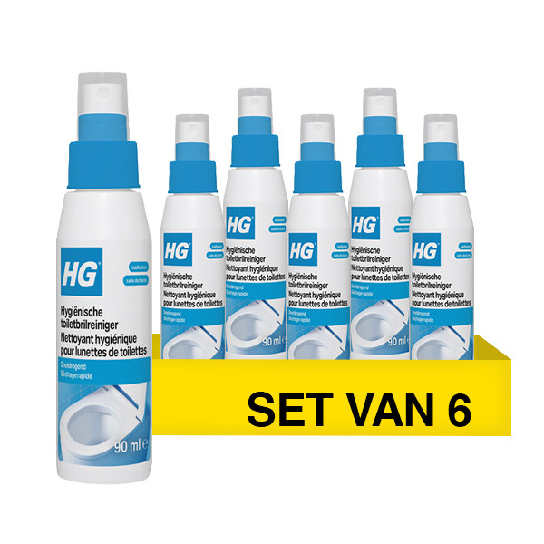 Aanbieding: HG Hygiënische Toiletbrilreiniger (6 stuks à 90 ml) SHG00805 - 1
