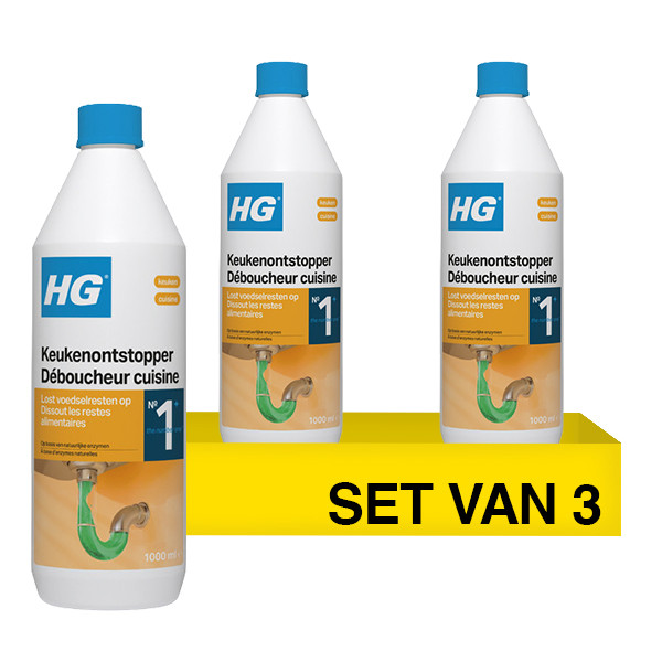 Aanbieding: HG Keukenontstopper (3 stuks à 1 liter) SHG00459 - 1