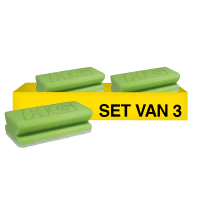 3 sponzen groen/wit