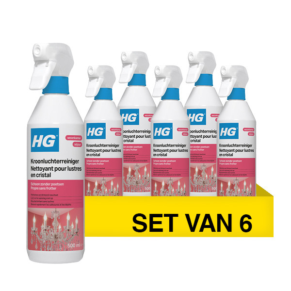 Aanbieding: HG Kroonluchterreiniger (6 stuks à 500 ml) SHG00575 - 1