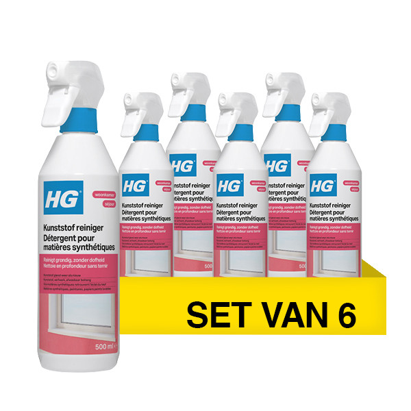 Aanbieding: HG Kunststof Reiniger (6 stuks à 500 ml) SHG00577 - 1
