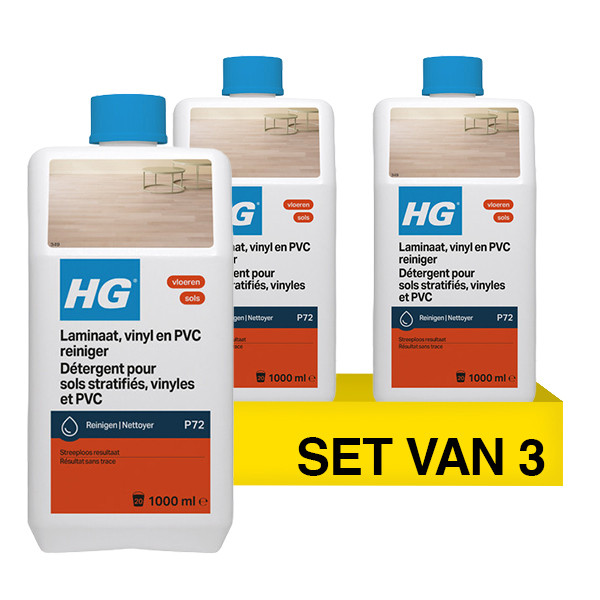 Aanbieding: HG Laminaat, Vinyl en PVC Reiniger (3 stuks à 1 liter) SHG00654 - 1
