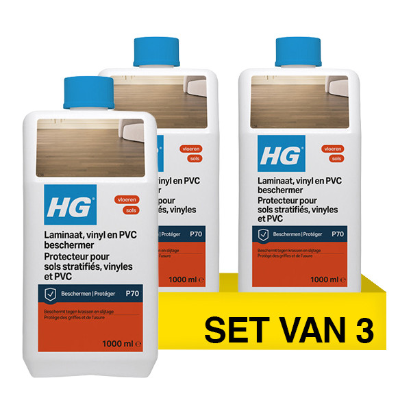 Aanbieding: HG Laminaat, Vinyl en PVC Reiniger Extra Sterk (3 stuks à 1 liter) SHG00650 - 1