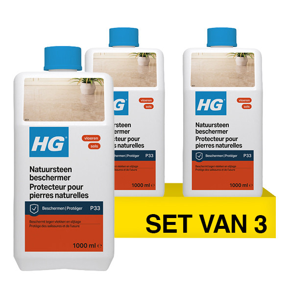 Aanbieding: HG Natuursteen Beschermer (3 stuks à 1 liter) SHG00672 - 1