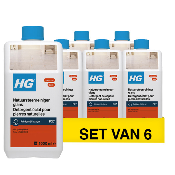 Aanbieding: HG Natuursteenreiniger Glans (6 stuks à 1 liter) SHG00683 - 1