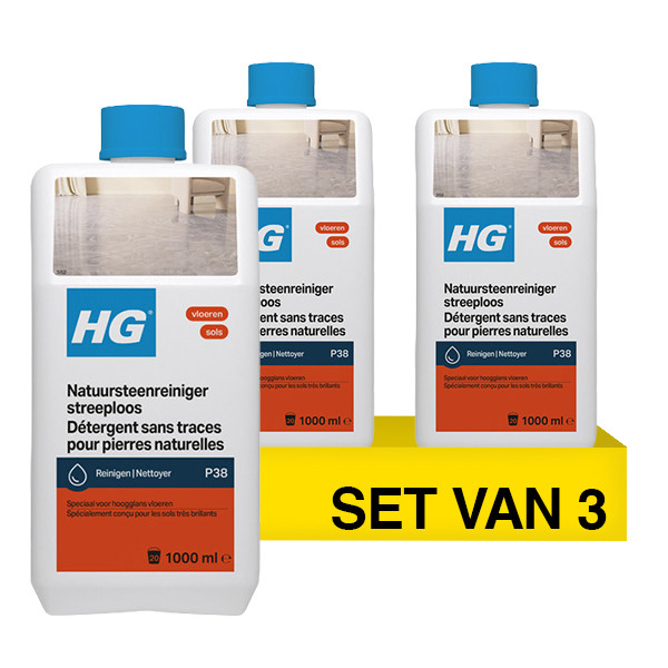 Aanbieding: HG Natuursteenreiniger Streeploos (3 stuks à 1 liter) SHG00696 - 1