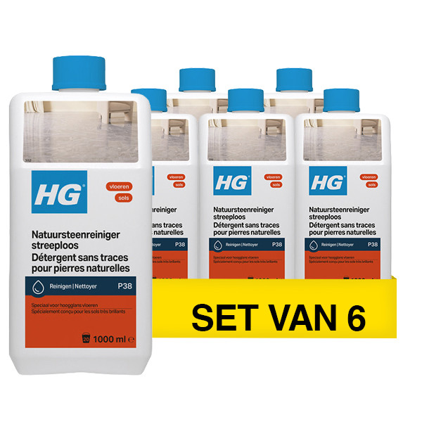 Aanbieding: HG Natuursteenreiniger Streeploos (6 stuks à 1 liter) SHG00697 - 1