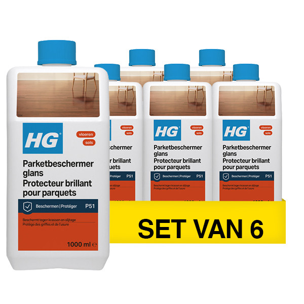 Aanbieding: HG Parket Beschermer Glans (6 stuks à 1 liter) SHG00709 - 1