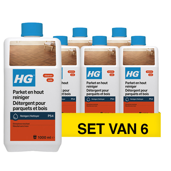 Aanbieding: HG Parket en Hout Reiniger (6 stuks à 1 liter) SHG00713 - 1