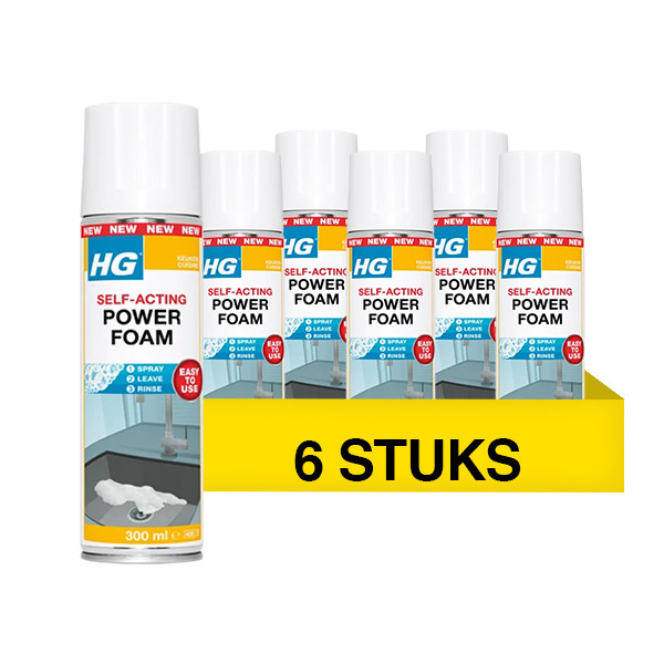 HG Aanbieding: HG Power Foam Keuken (6 stuks - 300 ml)  SHG00397 - 1