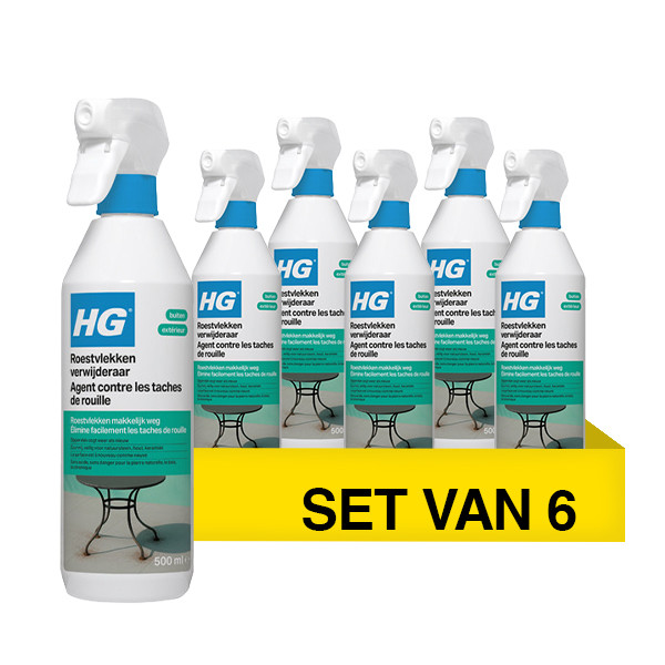 Aanbieding: HG Roestvlekken Verwijderaar (6 stuks à 500 ml) SHG00639 - 1